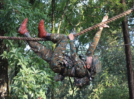 Outdoor class at North Eastern Police Academy