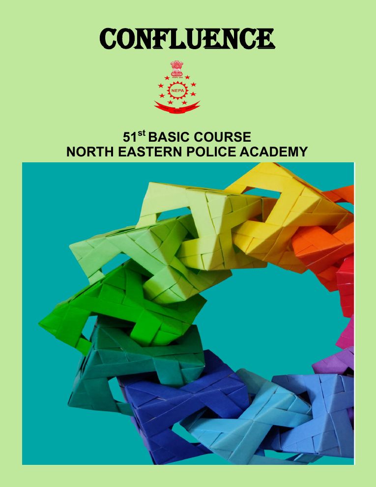 Cover page of Confluence, the magazine of the 51st Basic Course, North Eastern Police Academy